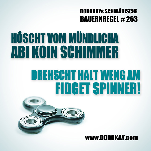 Dodokay Abi Abitur mündlich Fidget Spinner