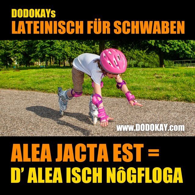 Dodokay Alea Jacta Est Alea isch nogfloga