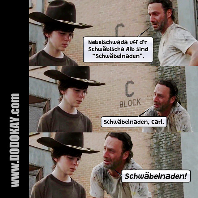 Dodokay Walking Dead Meme Nebelschwaden Schwäbelnaden